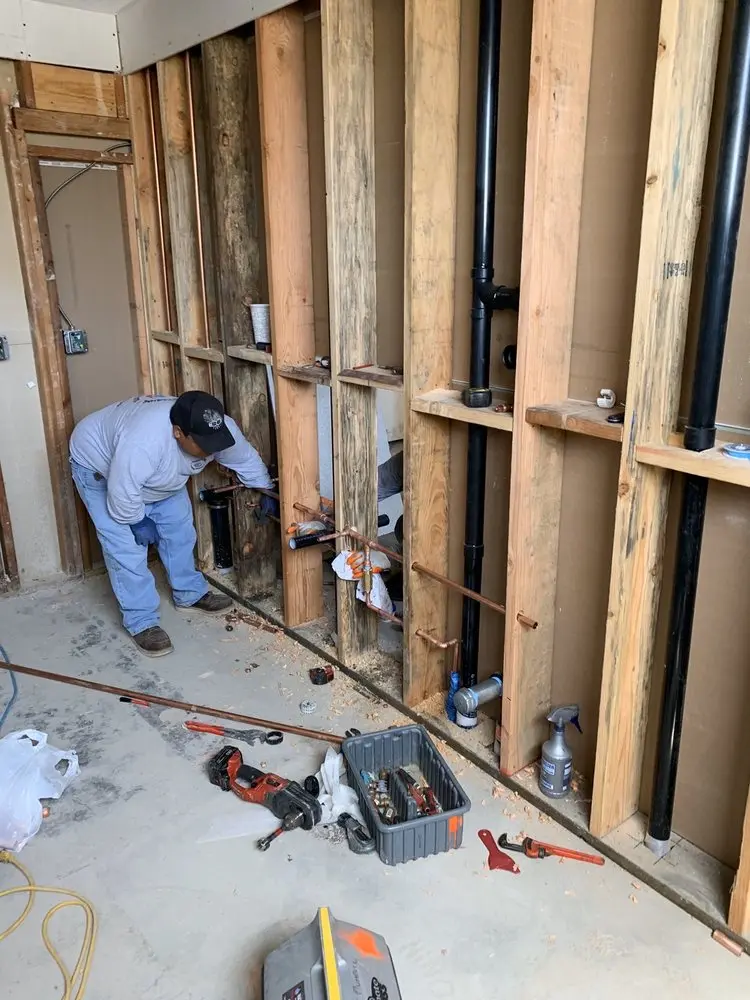 Commercial rough-in plumbing for Gas Line Repair in Hillside